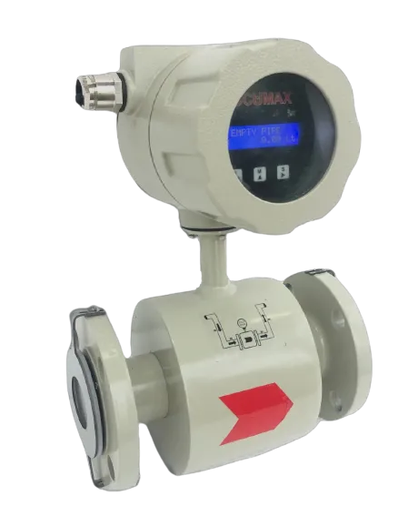 Accumax electromagnetic flow meter, left side view