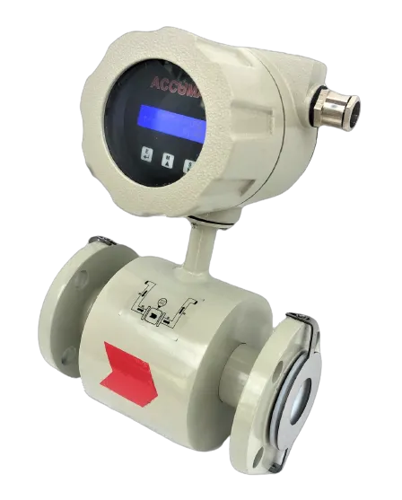 Accumax electromagnetic flow meter, right side view